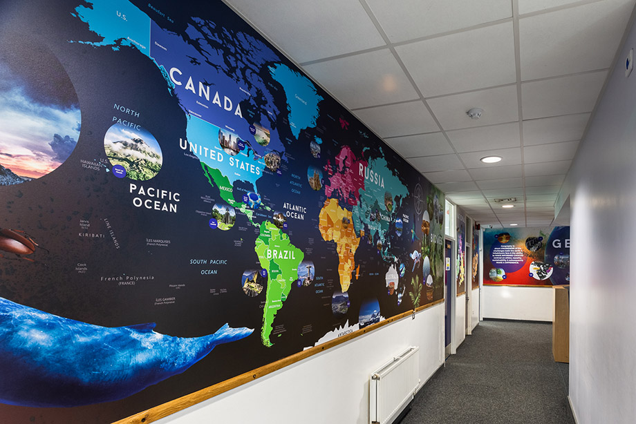 Forest school map wall art