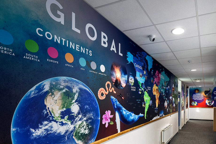 Forest school map wall art