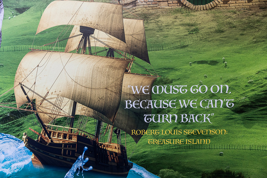 Phoenix bay school library wall art