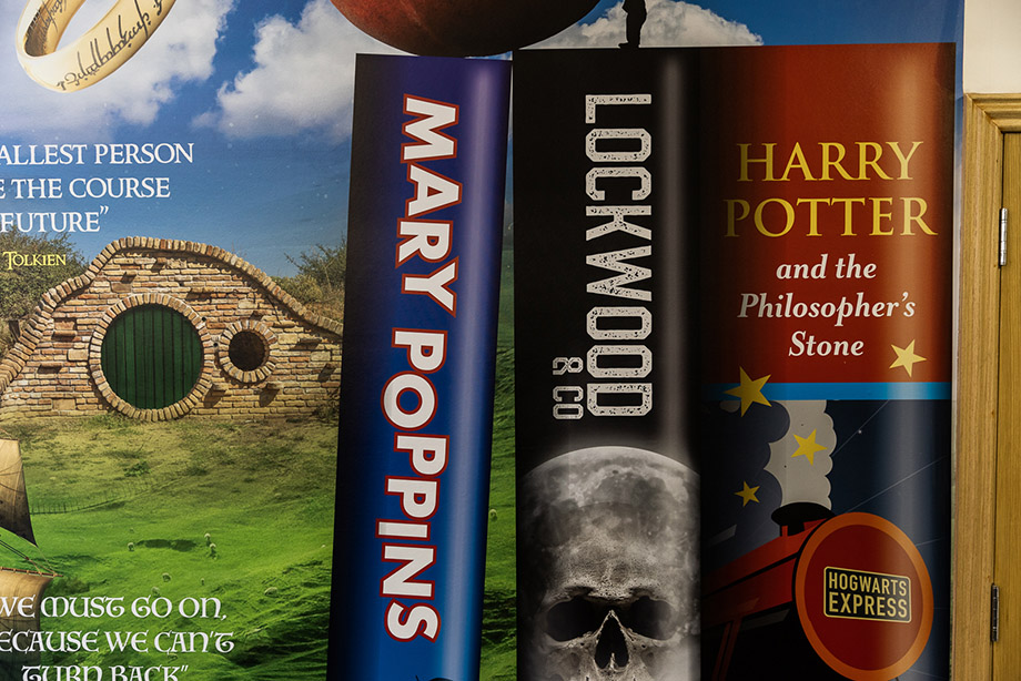 Phoenix bay school library wall art