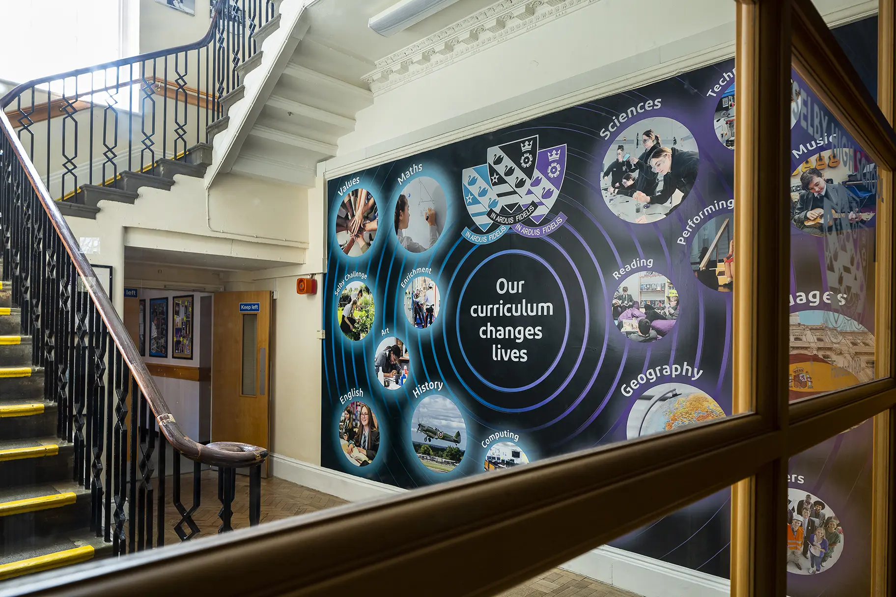 Selby high school curriculum school wall art