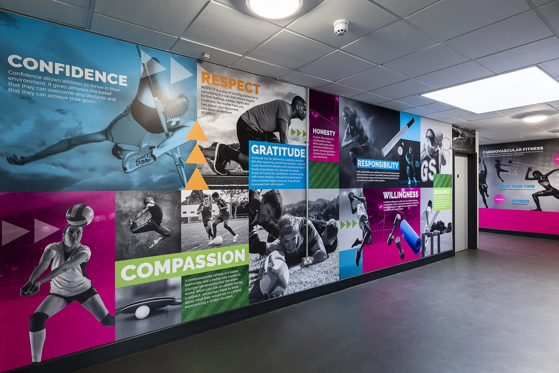 Our Lady and St Bede sports wall art