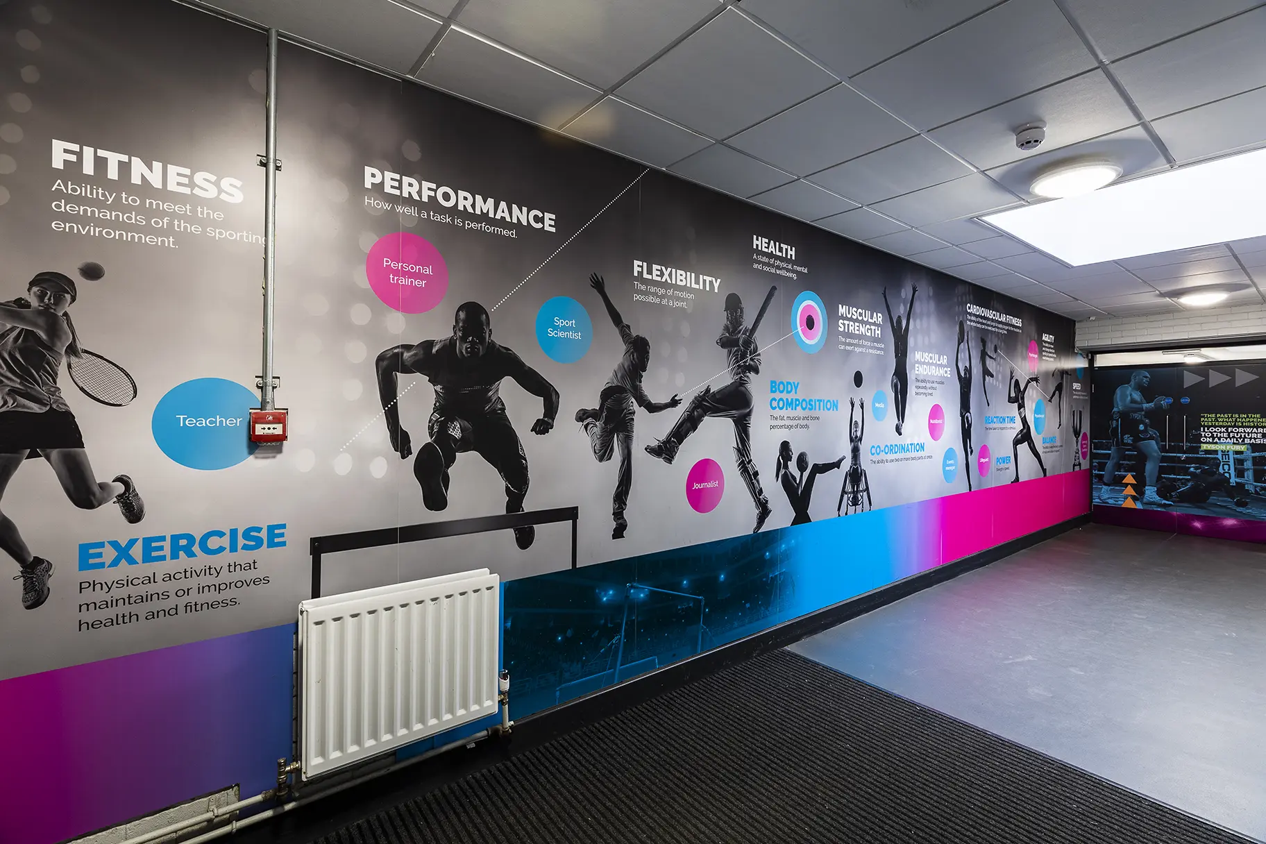 Our Lady and St Bede sports wall art