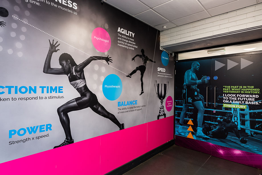 Our Lady and St Bede sports wall art