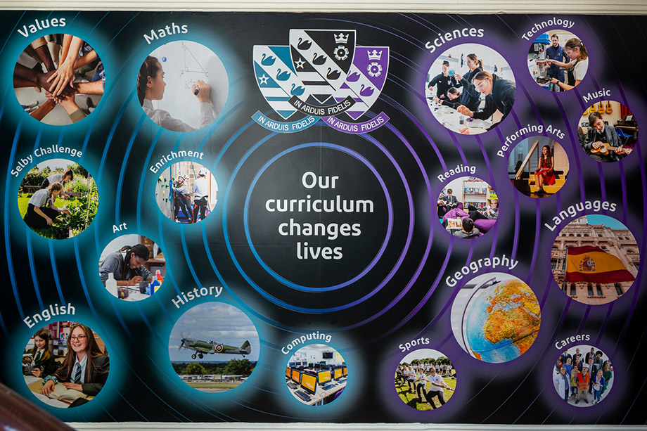 Selby high school curriculum school wall art