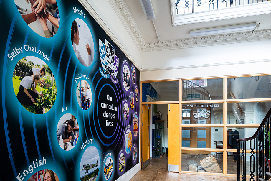 Selby high school curriculum school wall art