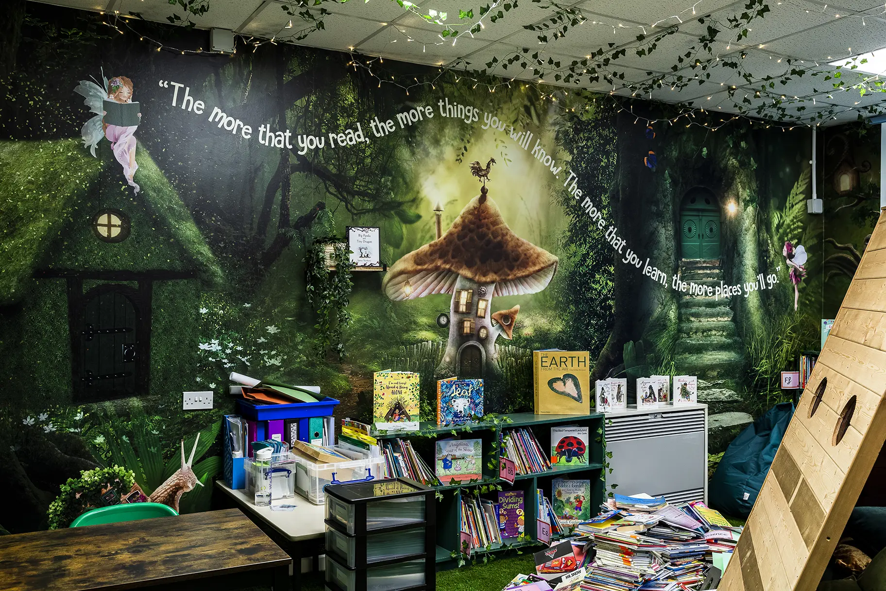 Brookfield Infant School library wall art