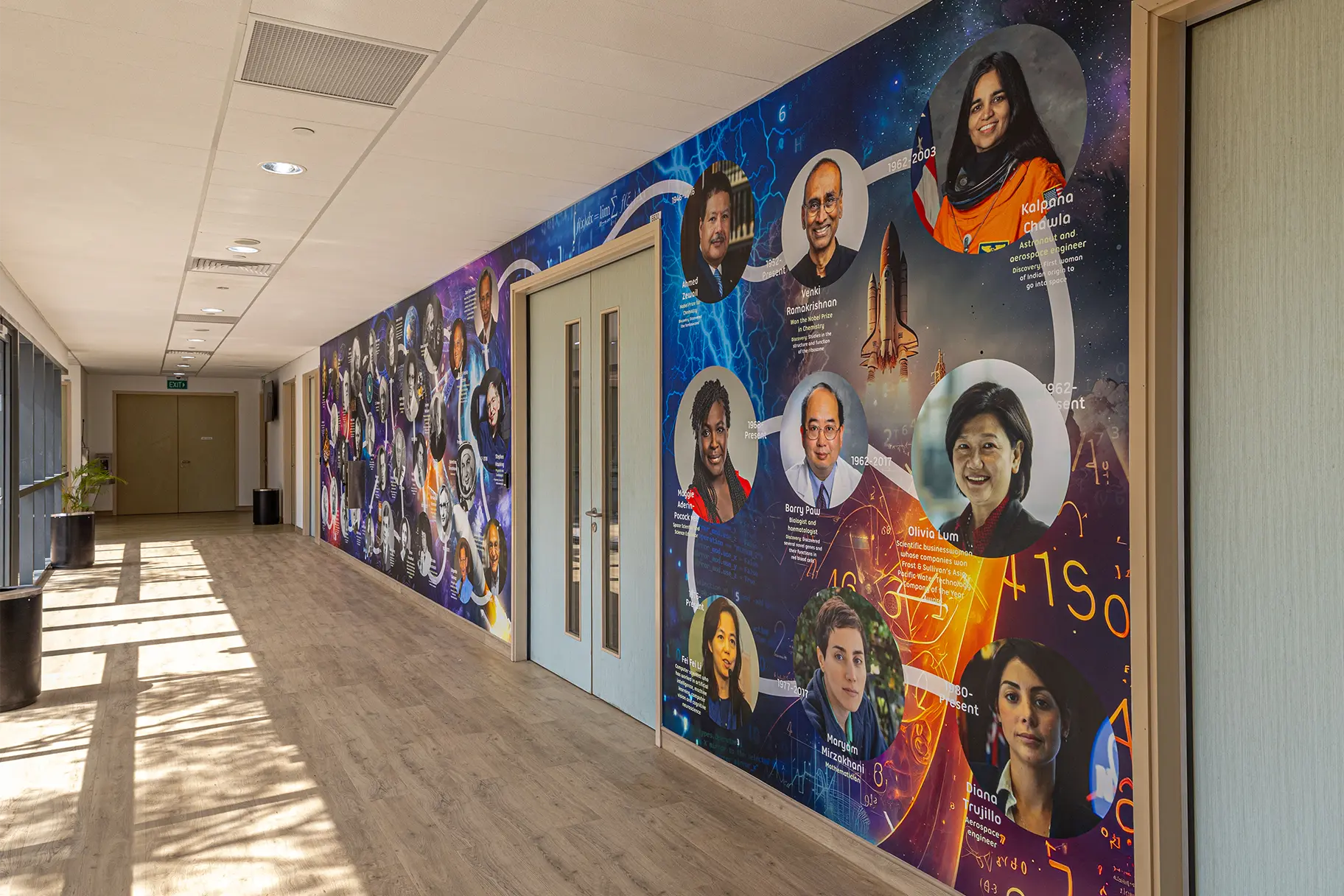 North london collegiate school singapore science wall art