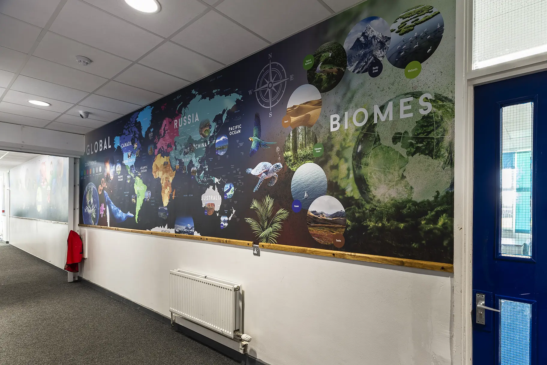 Forest school map wall art