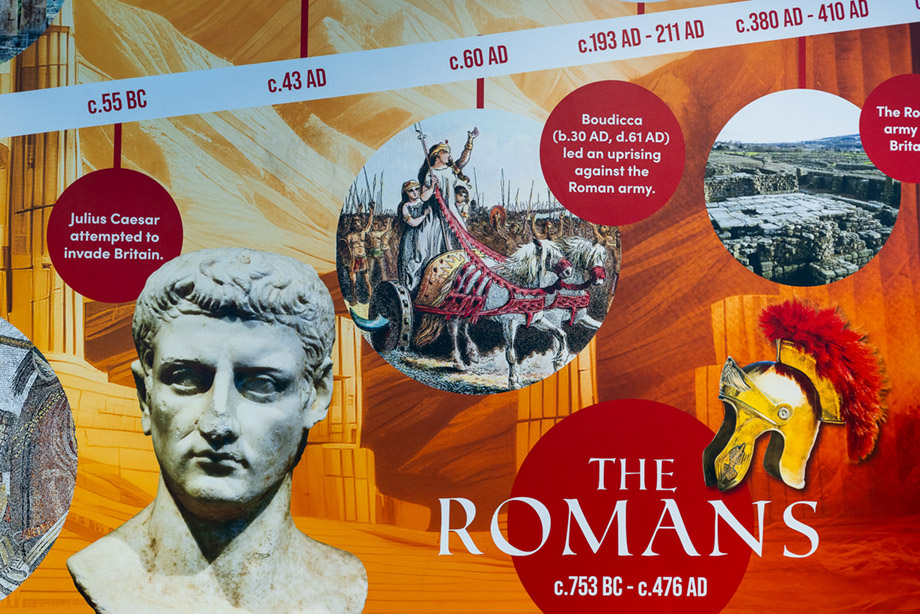 Burwell village history timeline wall art