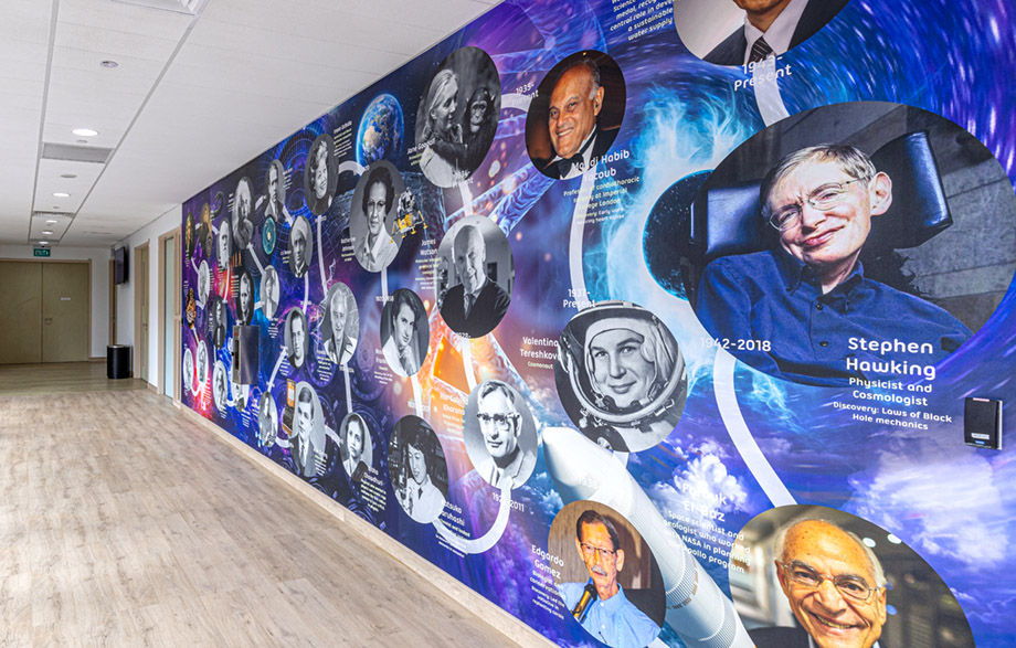 North london collegiate school singapore science wall art
