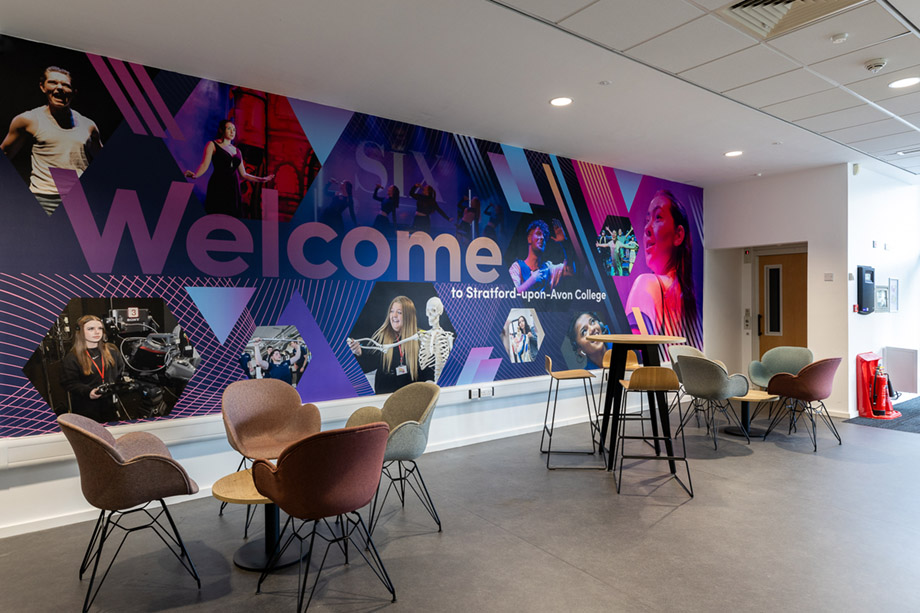 Stratford-upon-avon college welcome wall art