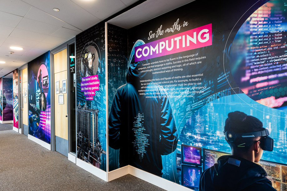 Torquay academy maths wall art