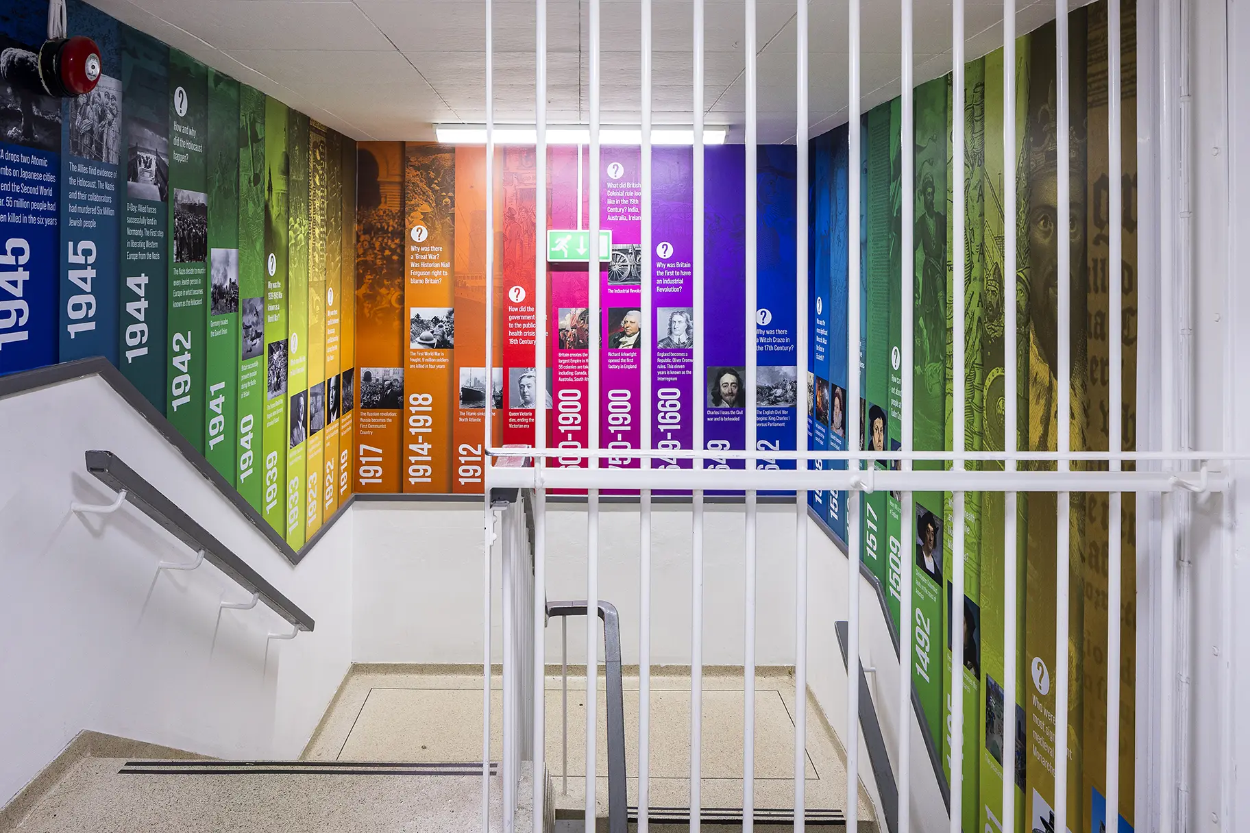 Selwood academy timeline wall art