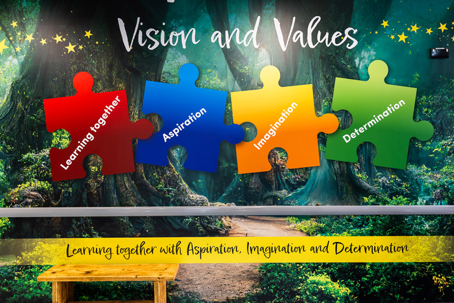 Whitfield Aspen School values wall art
